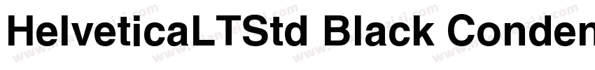 HelveticaLTStd Black Condensed字体转换